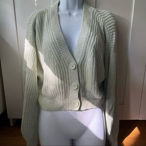 H&M: Cropped Button Down Cardigan